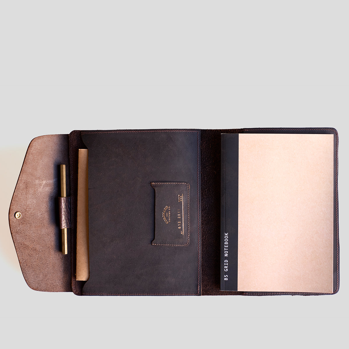 No.812 B5 Portfolio | Shrunken Bison Brown