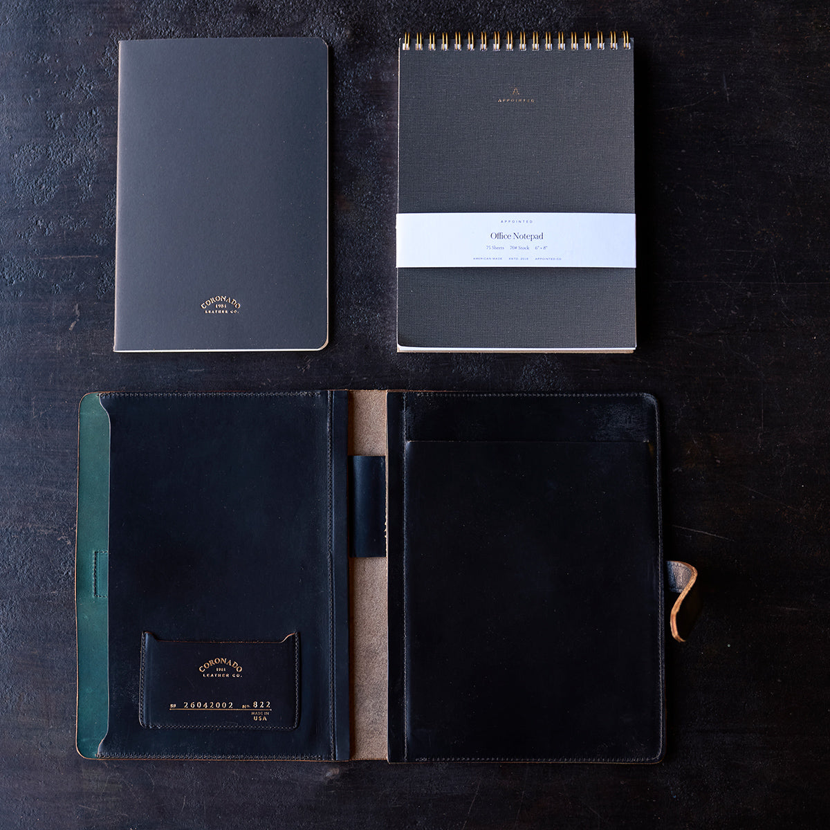 No.822 Portfolio A5 | Horween® Shell Cordovan (Navy)