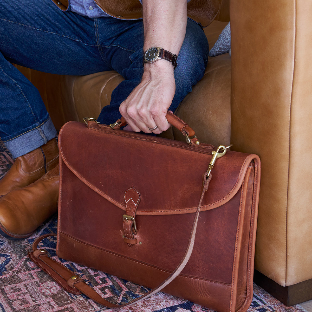 No.970 CO Executive Briefcase | Horween® Americana