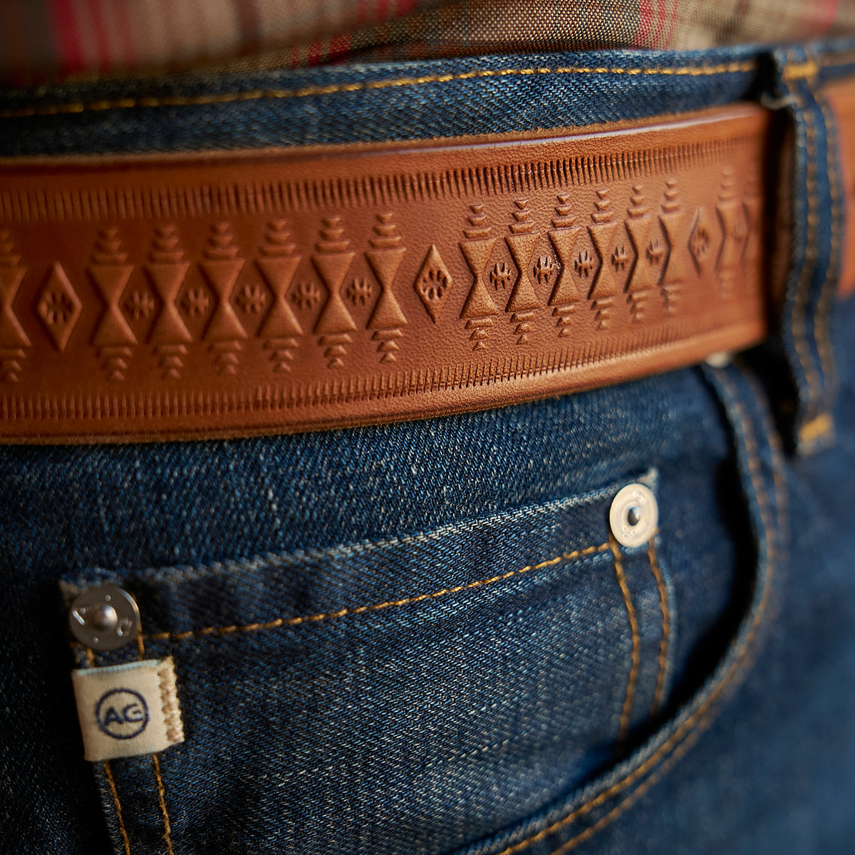 Taos Horsehide Belt No.142 | Tan