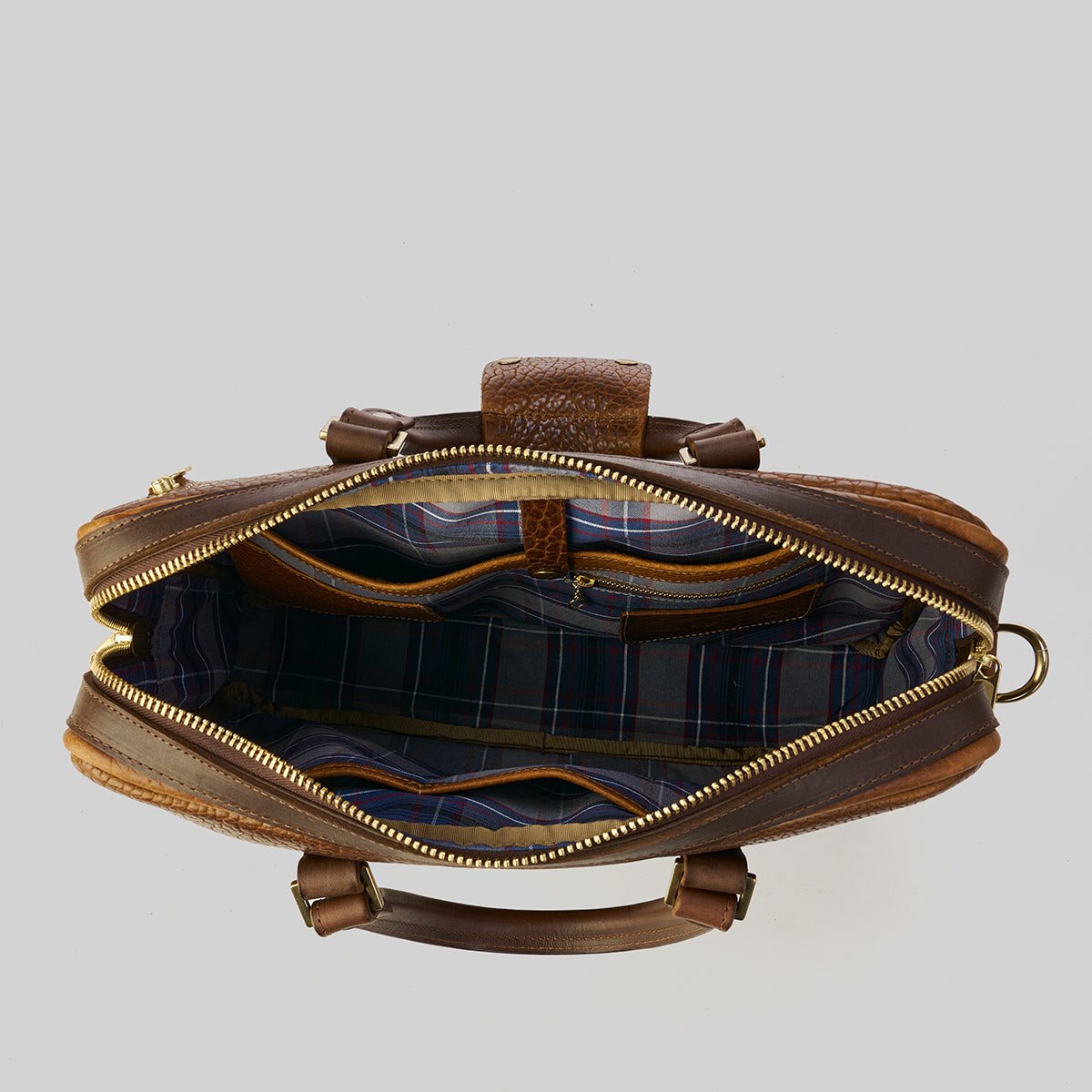 No.551 Slim Briefcase | Bison Walnut
