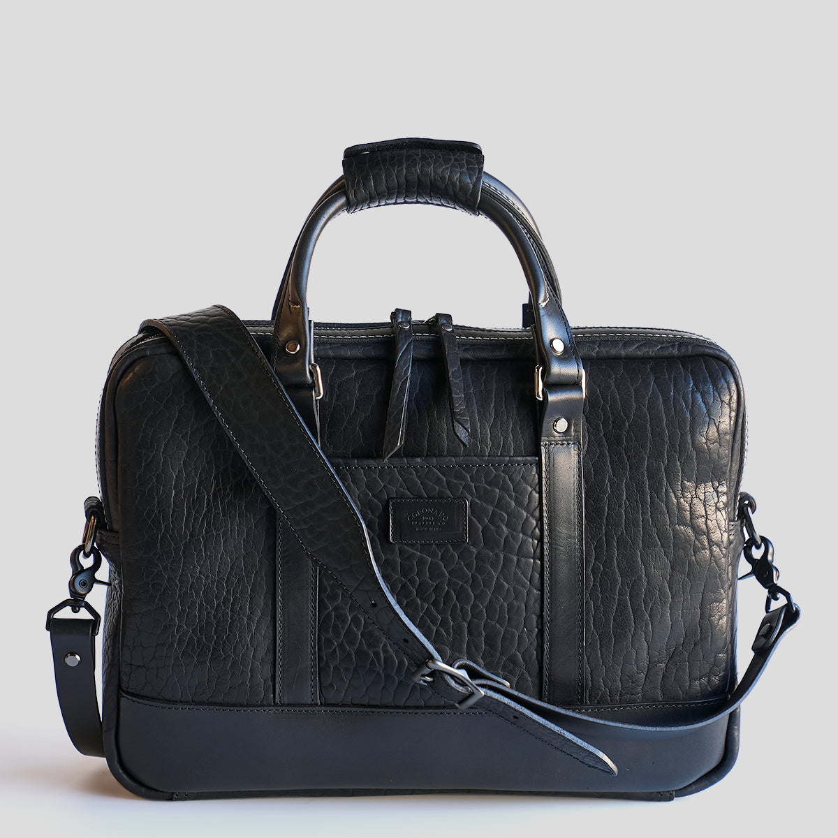 No.551 Bison Slim Briefcase | Black