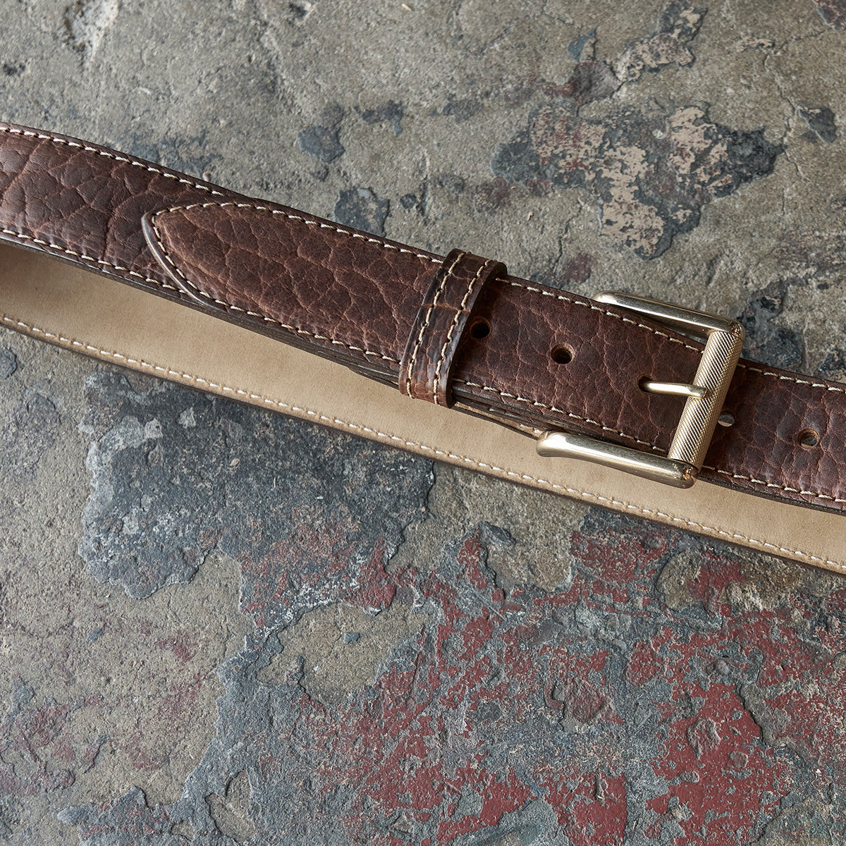No.100 Sedona Belt | Shrunken Bison Walnut