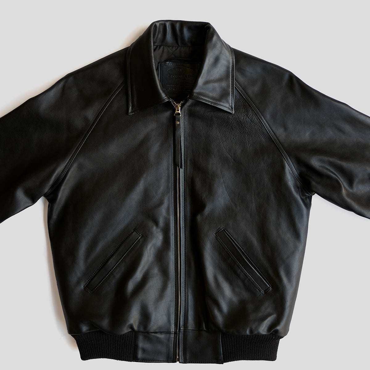 No.410 Raglan Jacket | LE Vintage Horsehide Blk/Gray