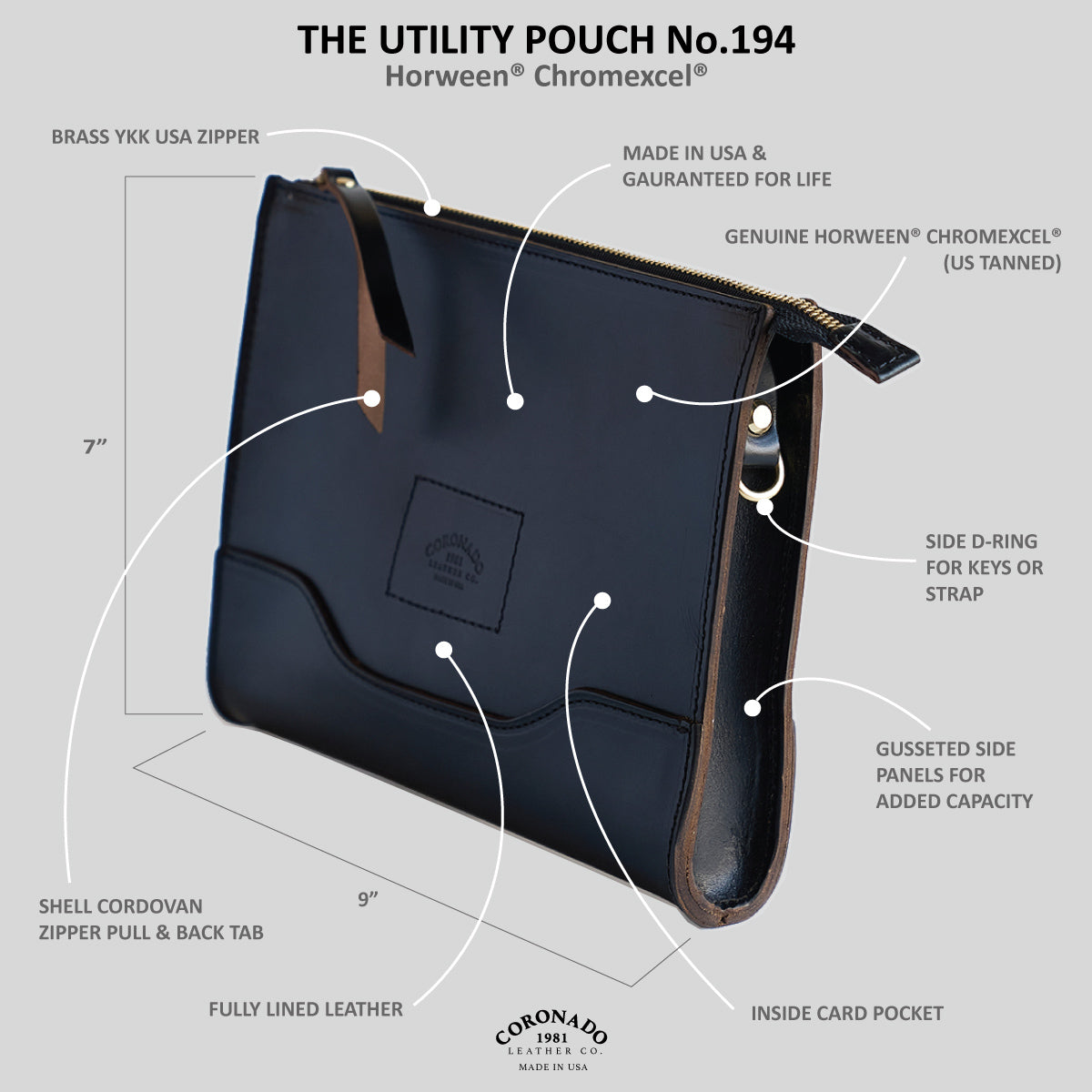 No.194 Utility Pouch | CXL® Black
