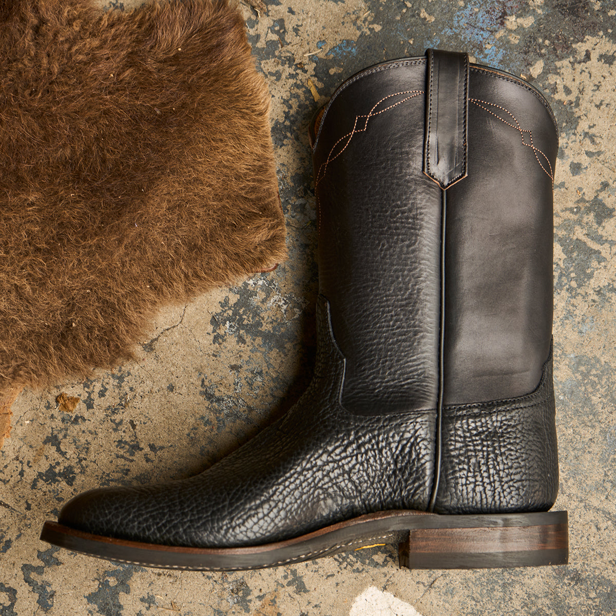 Roper Boot No.10 | Horween® Black Bison