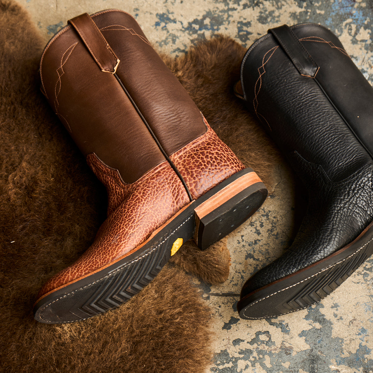 Roper Boot No.10 | Horween® Black Bison
