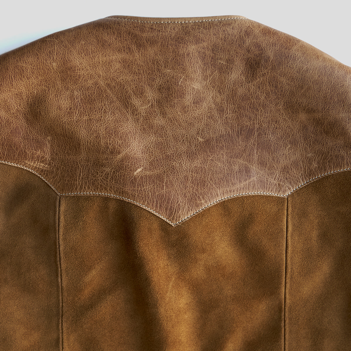 No.169 Garrison Vest | LE Suede Tan