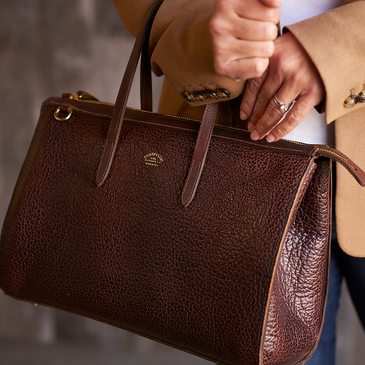 Adella Satchel No.600 | Horween® Bison Brown