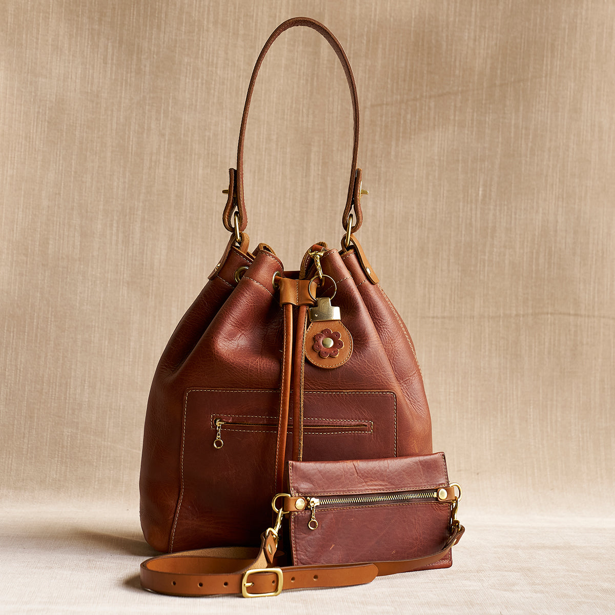 Jean Bucket Hobo | Saddle