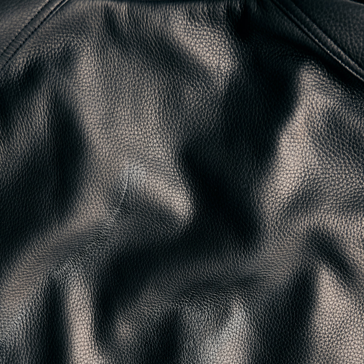 No.415 Vintage Snap Raglan | Black Italian Deerskin