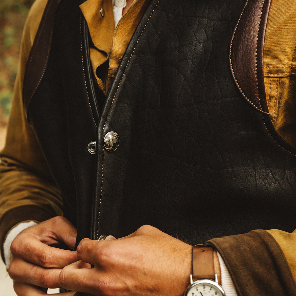 No.169 Garrison Vest | Bison