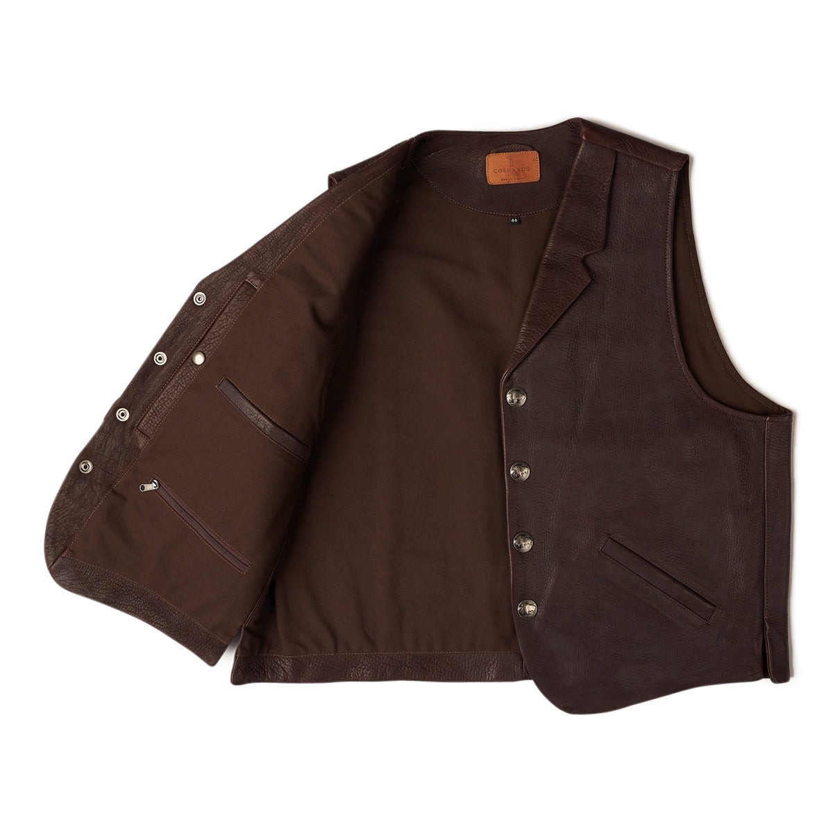 The No.29 Lapel Vest | Bison Brown